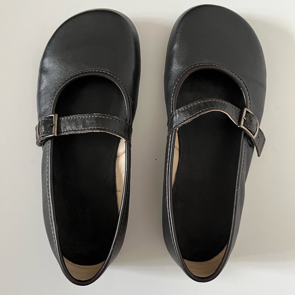 Tadeevo Barefoot Flat Brown Mary Jane Shoes Size 37 US 7